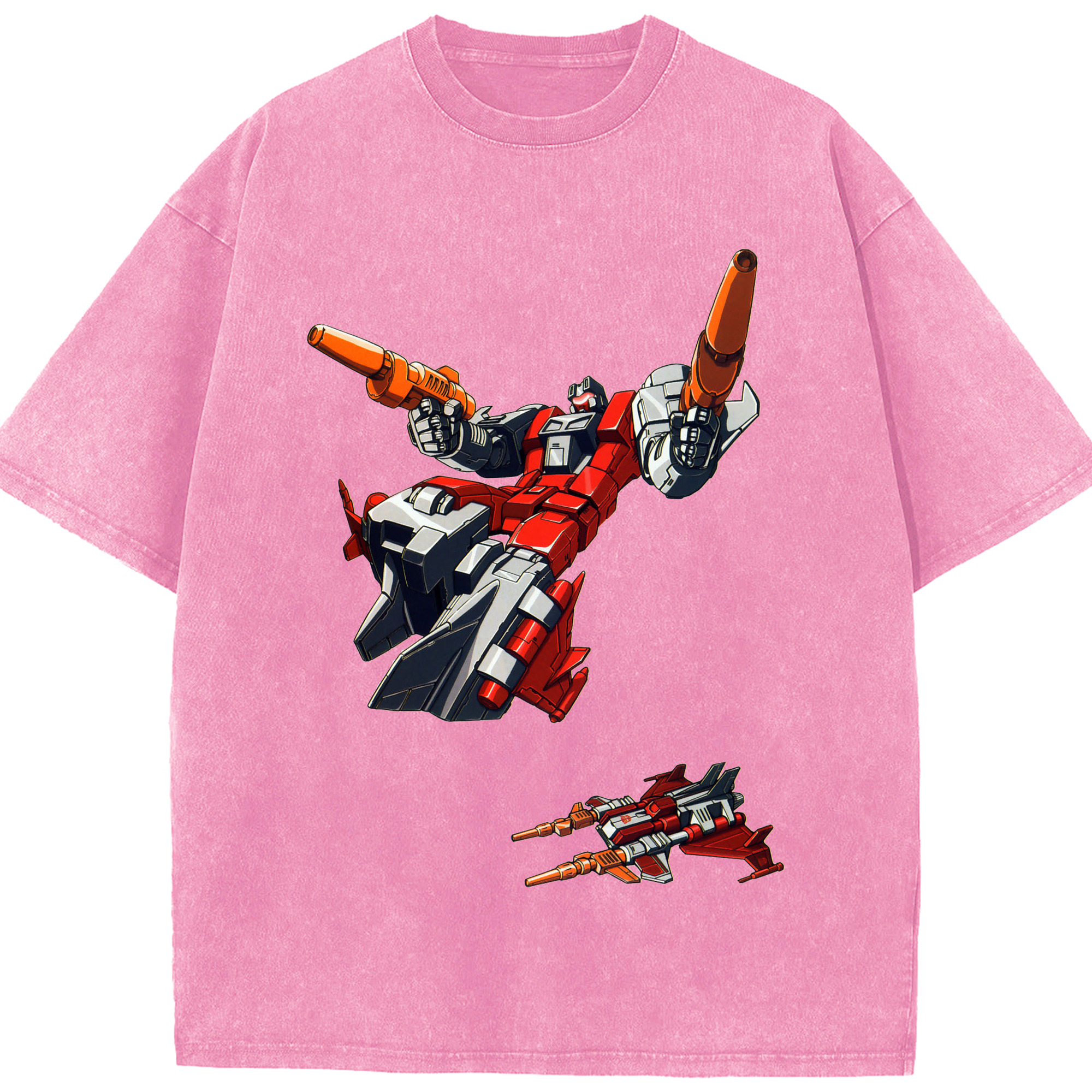 （画像用）  綿100% ヴィンテージ風 半袖Tシャツ（フロントプリント）